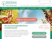 Tablet Screenshot of henkdeinumboomkwekerij.nl